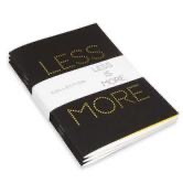 Lot de 3 cahiers A5 : Less is more
